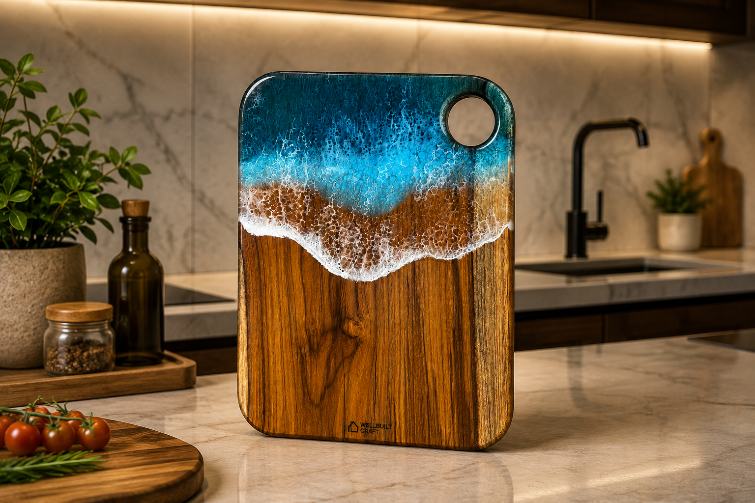 Ocean Wave - Cutting Board / Chopping Board - 11"x9" (Copy) - Image 13