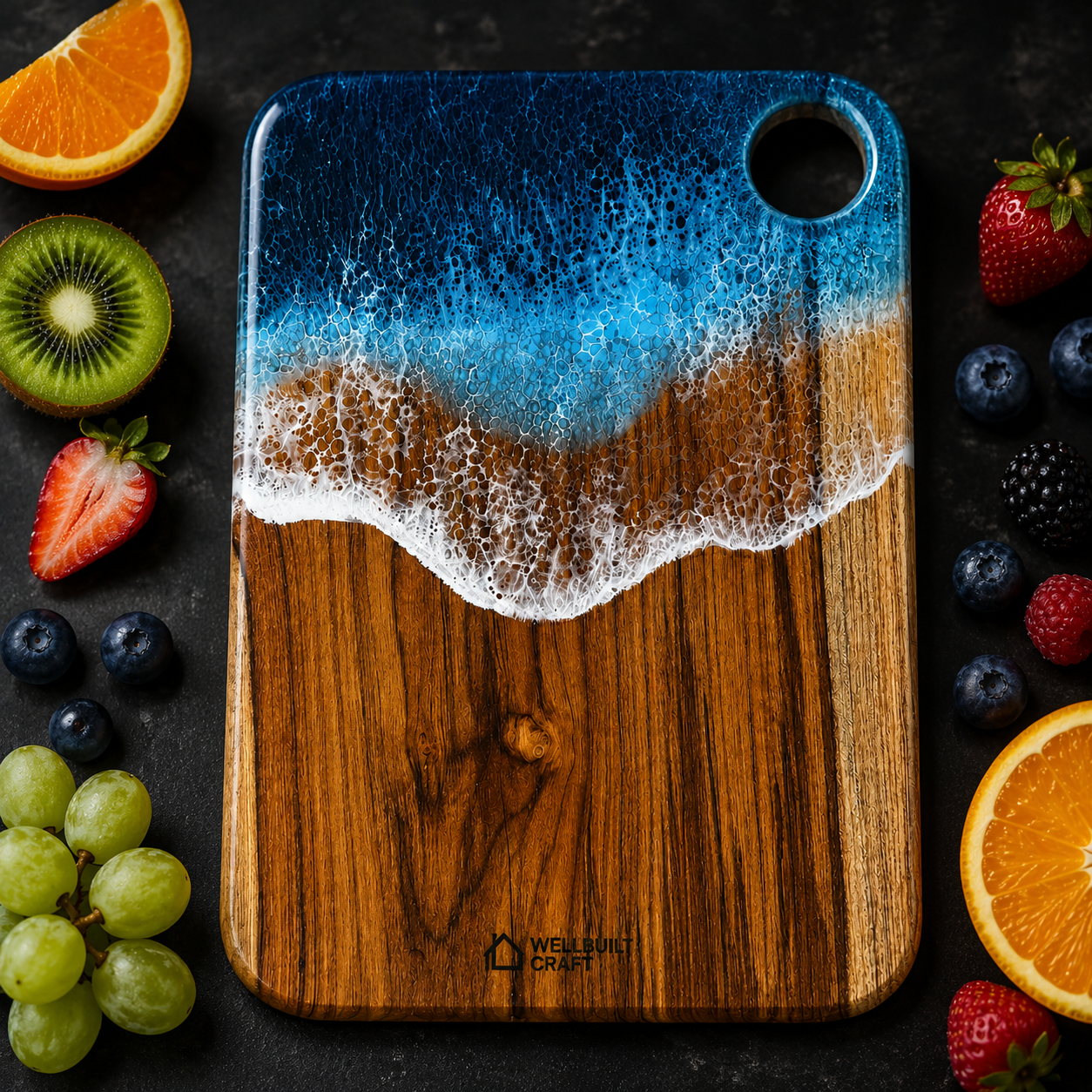 Ocean Wave - Cutting Board / Chopping Board - 11"x9" (Copy) - Image 11