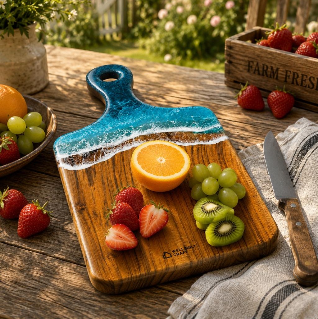 Ocean Wave - Cutting Board / Chopping Board - 16"x8" - Image 5